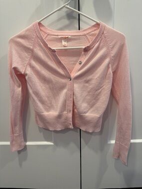 Cat & Jack Pale Pink Button-Up Cardigan